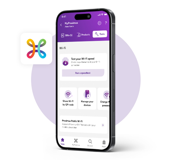 proximus plus app illustration